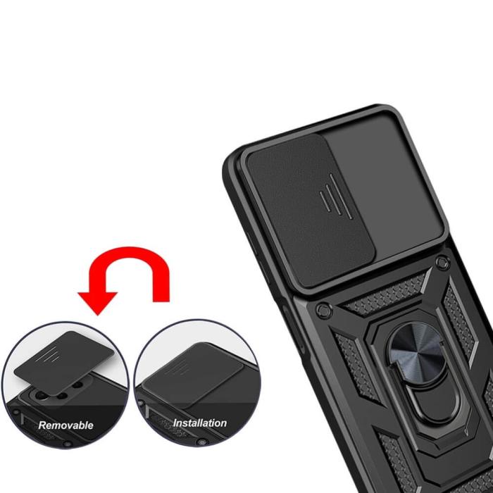 A-One Brand - Camshield Ring skal till Samsung Galaxy A13 4G - Svart