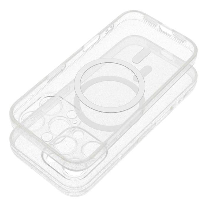 OEM - Galaxy S25 Plus Mobilskal Magsafe Clear - Glitter Transparent