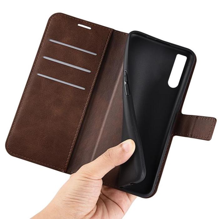 OEM - Sony Xperia 10 IV Plånboksfodral Flip Folio - Mörkbrun