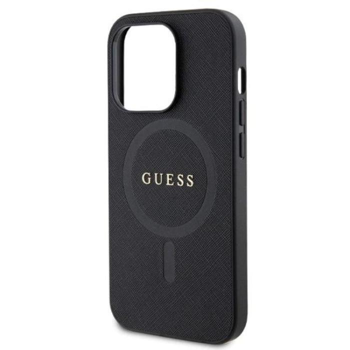 Guess - Guess iPhone 14 Pro Mobilskal Magsafe Saffiano - Svart