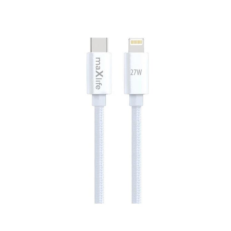 Maxlife USB-C - Lightning Kabel 1 m 27W - Vit | 3541 | AlltMobil