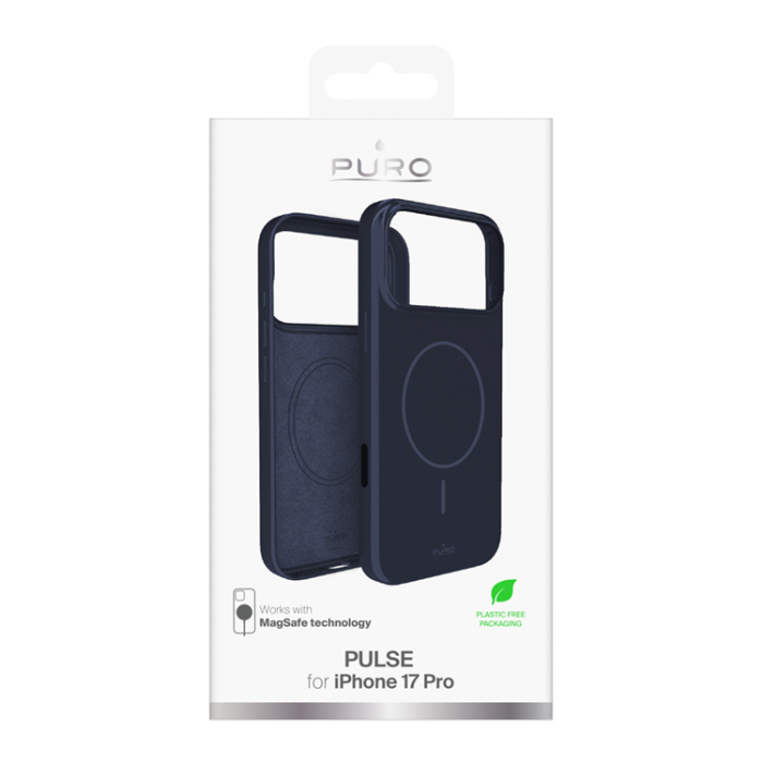 Puro - Puro iPhone 17 Pro Mobilskal Magsafe Polycarbonate Pulse - Blå