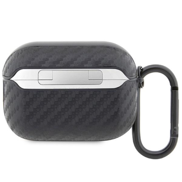 BMW - BMW Airpods Pro 2 Skal Carbon Double Metal Logo - Svart