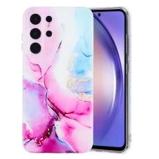 YIKATU - Mobilskal till Samsung Galaxy S26 Ultra Marmor M&ouml;nster TPU - Rosa + Bl&aring;