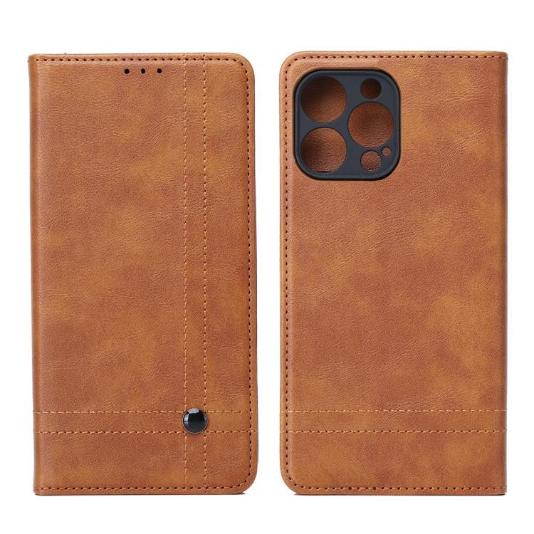 Xiaomi Redmi 14C Plånboksfodral Smart Seam - Brun | 2353 | AlltMobil