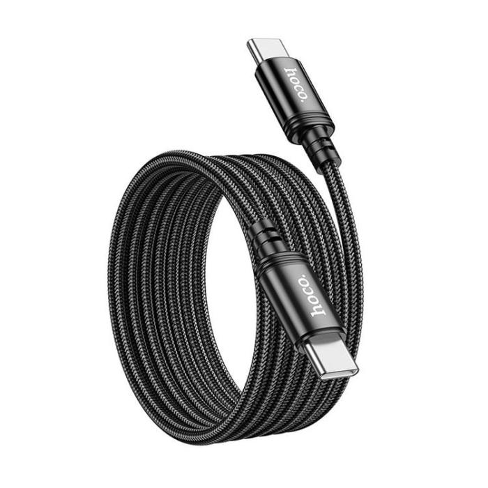 Hoco - Hoco USB-C - USB-C 60W 3A Kabel 2m X89 - Svart