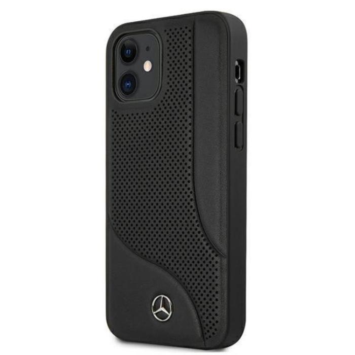 Mercedes - Mercedes iPhone 12 Mini Skal Läder - Svart