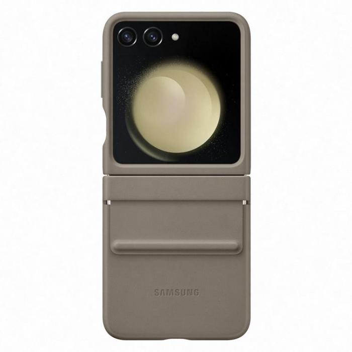 Samsung - Samsung Galaxy Z Flip 5 Mobilskal Ekologisk Läder - Brun