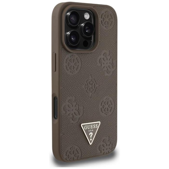 Guess - Guess iPhone 16 Pro Mobilskal MagSafe Hot Stamp Peony Triangle