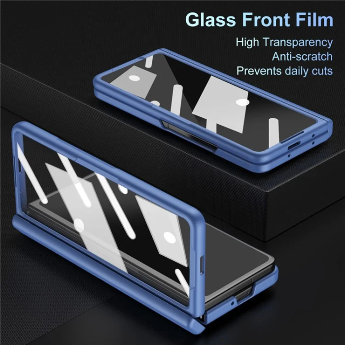 A-One Brand - Galaxy Z Fold 7 Mobilskal Kickstand med Stylus och Härdat Glas
