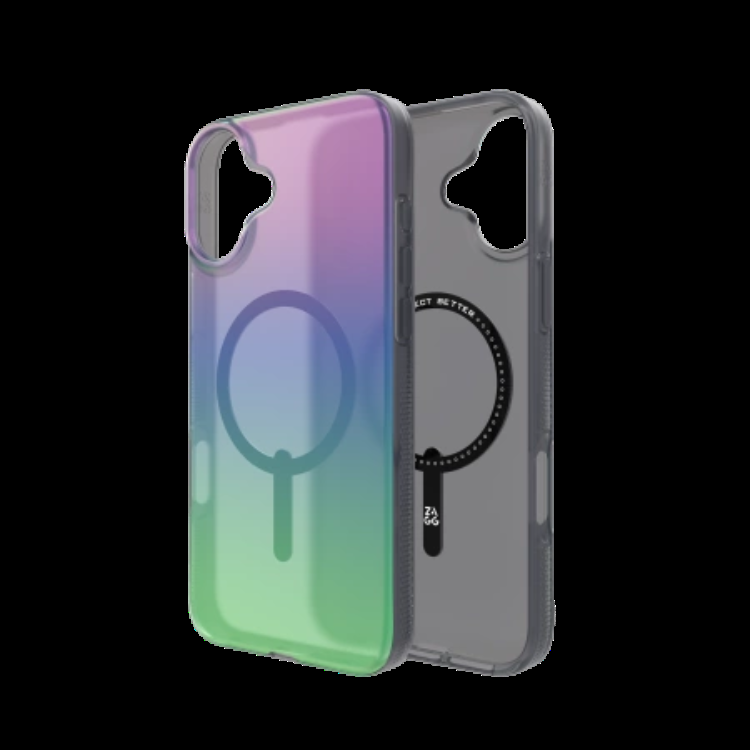 Zagg iPhone 16 Plus Mobilskal MagSafe Milan Snap - Grön/Lila | 2353 | AlltMobil