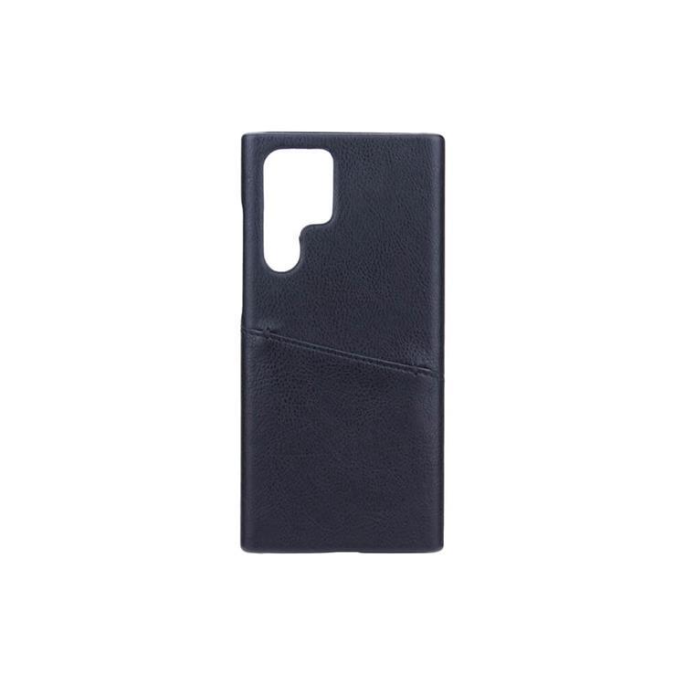 Onsala Läder Kortficka Skal Galaxy S22 Ultra - Svart | 2353 | AlltMobil