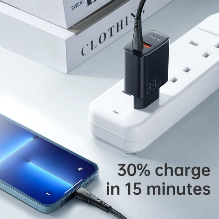 OEM - MCDODO MDD PD33W Snabbladdare med USB A och USB C, EU-plugg