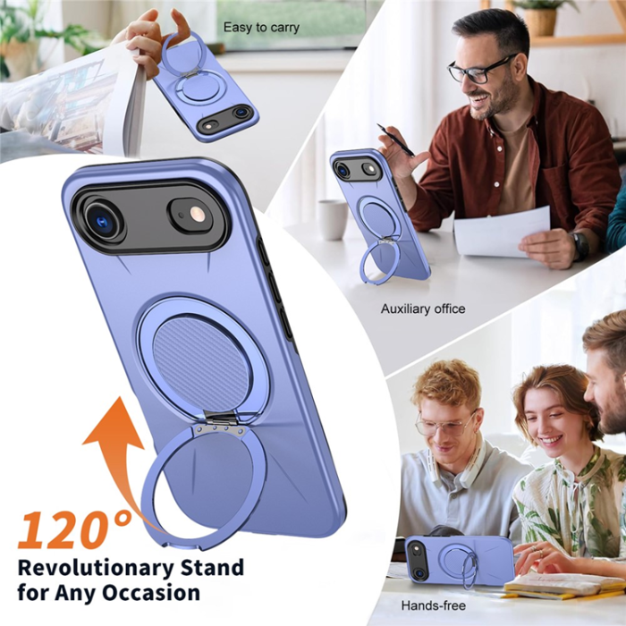 A-One Brand - iPhone Air Mobilskal MagSafe Rotating Kickstand - Lila