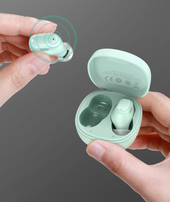 UTGATT - Baseus TWS Bluetooth 5.3 Trådlösa Hörlurar Encok WM01 - Grön