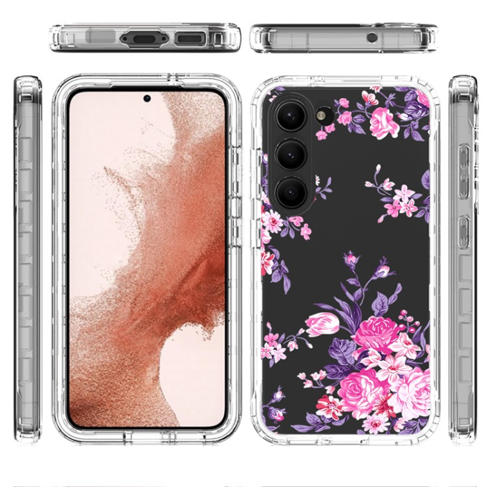 OEM - Galaxy S23 Plus Skal Pattern Printing - Flower