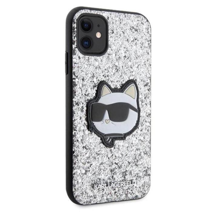 KARL LAGERFELD - Karl Lagerfeld iPhone 11/XR Mobilskal Glitter Choupette Patch