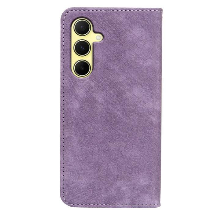 OEM - Samsung Galaxy A57 Fodral Äkta Läder Magnetiskt Skydd - Lila