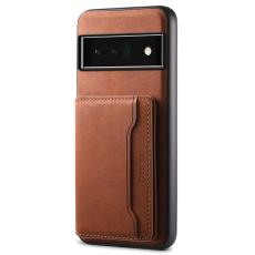 DENIOR - DENIOR D13 Google Pixel 6 Pro 5G Fodral KonstL&auml;der Brun