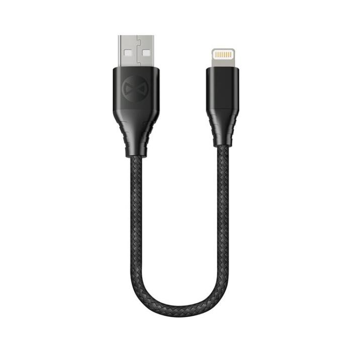 Forever - Forever Core MFI USB-A till Lightning kabel 0.2m 2,4A - Svart
