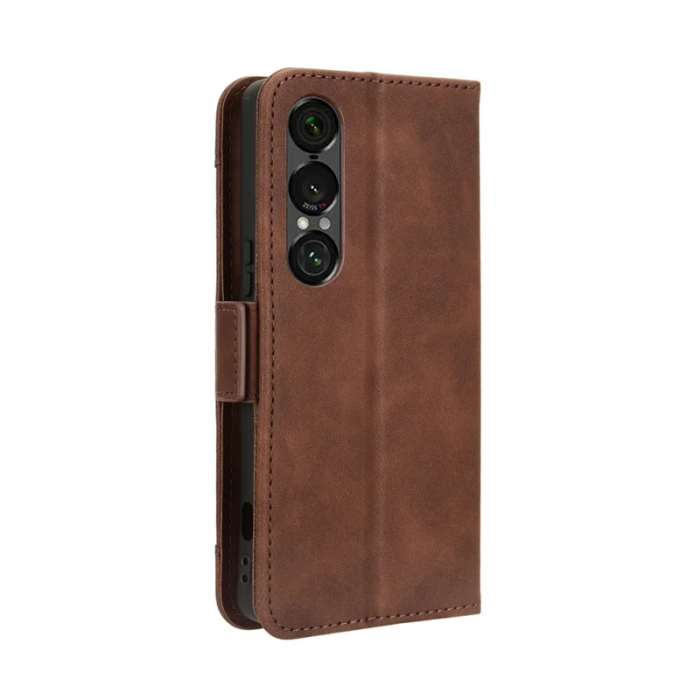 A-One Brand - Sony Xperia 1 VII Plånboksfodral Läder - Brun