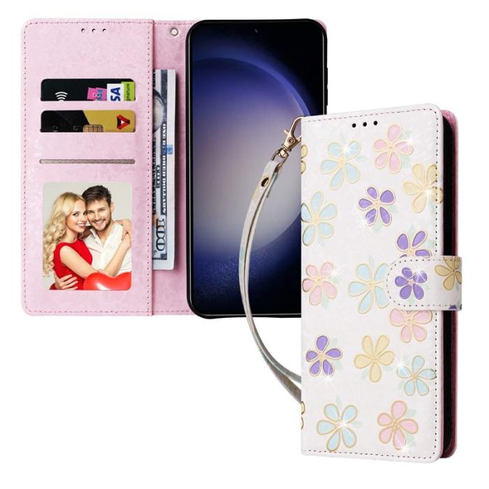 OEM - Mobilskal till Samsung Galaxy S26+ RFID-Skydd Blommönster - Färgglad Blomma