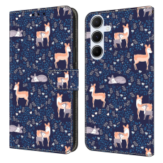 A-One Brand - Galaxy A17/A26 Plånboksfodral PU-läder Pattern Printing - Blå