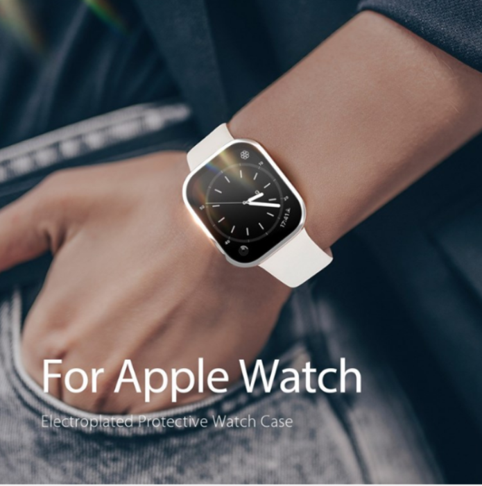 Dux Ducis - DUX DUCIS Apple Watch 7/8 (45mm) Skal Electroplated PC - Silver