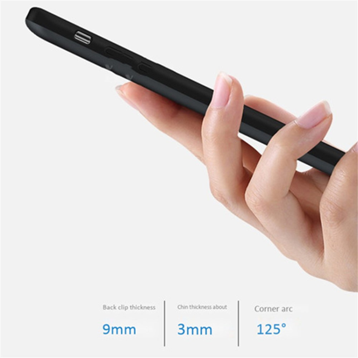 A-One Brand - Galaxy S21 Ultra Batteriskal Kickstand 5000mAh - Svart