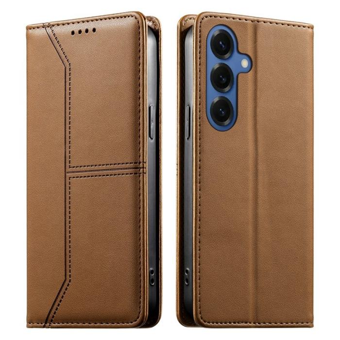 OEM - Plånboksfodral för Samsung Galaxy S26 Ställfunktion Konstläder - Brun