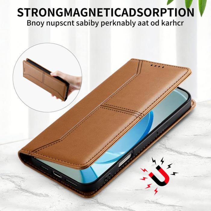 OEM - Plånboksfodral för Samsung Galaxy S26 Ställfunktion Konstläder - Brun
