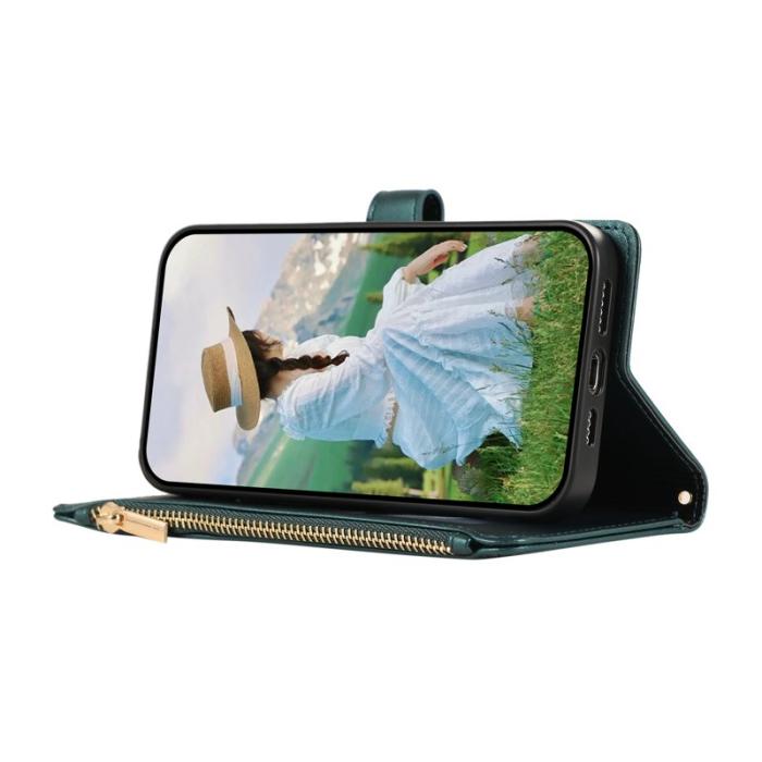 OEM - Mobilfodral för Samsung Galaxy S26 Konstläder Flera kortfack - Grön