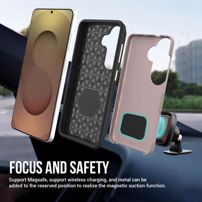 OEM - Mobilskal för Samsung Galaxy S26 Plus TPU + PC Anti-Drop - Roséguld