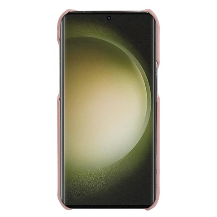 OEM - Mobilskal för Samsung Galaxy S26 Ultra Magnetiskt Äkta läder + PC - Rosa