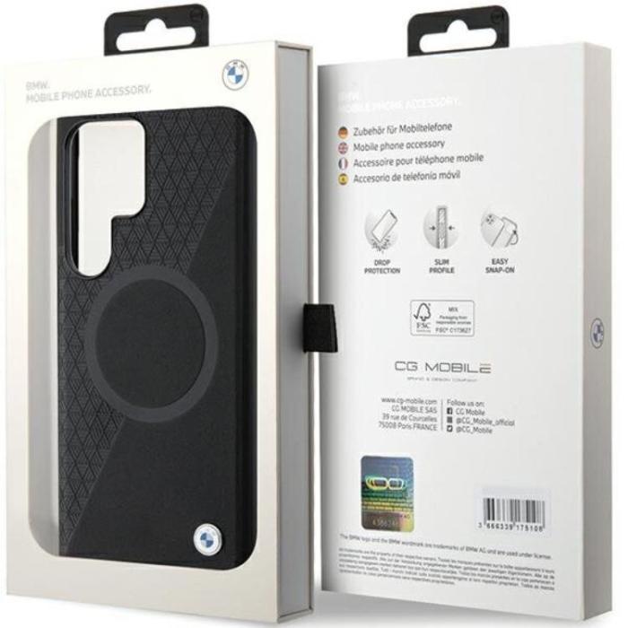 BMW - BMW Galaxy S24 Ultra Mobilskal Magsafe Half Textured & Circle