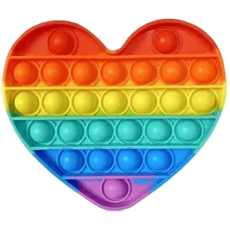 Fidget Toys - Pop it Fidget Toy - Flera Färger & Modeller - Stjärna - Rainbow