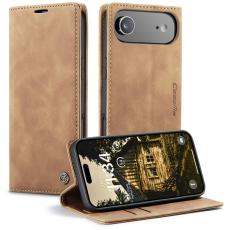 Caseme - CASEME 013 iPhone Air Case Pl&aring;nboksfodral Konstl&auml;der - Brun