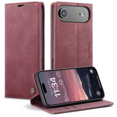 Caseme - CASEME 013 iPhone Air Case Pl&aring;nboksfodral Konstl&auml;der R&ouml;d