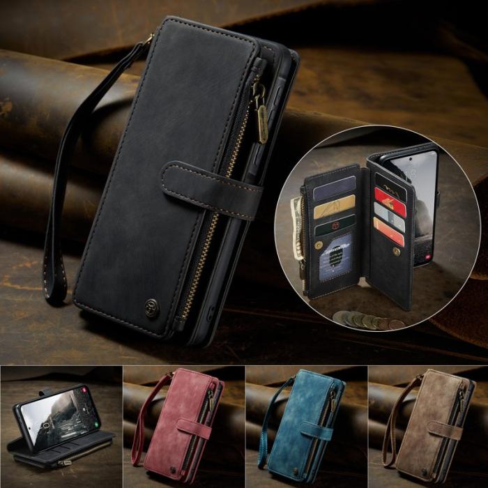 Caseme - CASEME Konstläder Plånboksfodral för Samsung Galaxy A56 5G - Svart