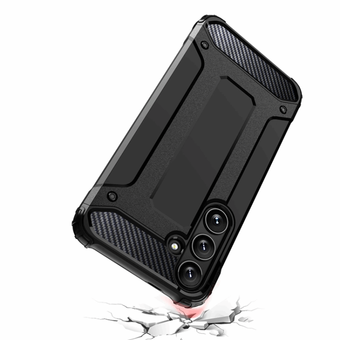 OEM - Galaxy S24 FE Mobilskal Hybrid Armor - Svart