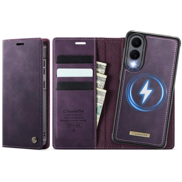 Caseme - CASEME C49 Mobilskal till Samsung Galaxy S25 Edge MagSafe Lila
