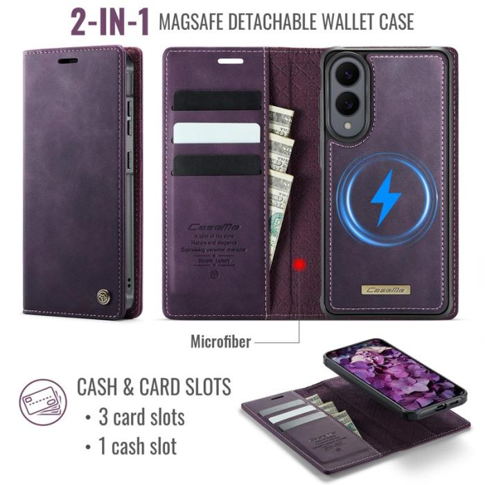 Caseme - CASEME C49 Mobilskal till Samsung Galaxy S25 Edge MagSafe Lila