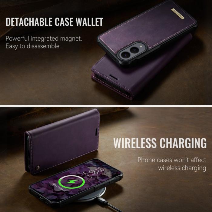 Caseme - CASEME C49 Mobilskal till Samsung Galaxy S25 Edge MagSafe Lila