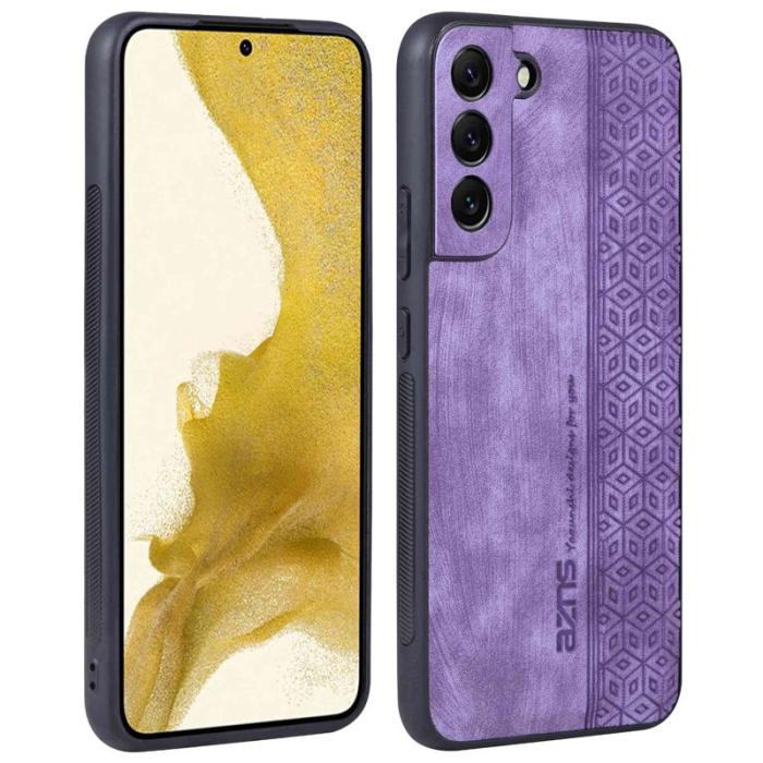 AZNS - AZNS Samsung Galaxy S22 5G Fodral KonstLäder - Lila