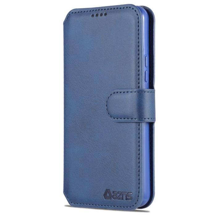 AZNS - AZNS Samsung Galaxy S22 5G Plånboksfodral Konstläder - Blå
