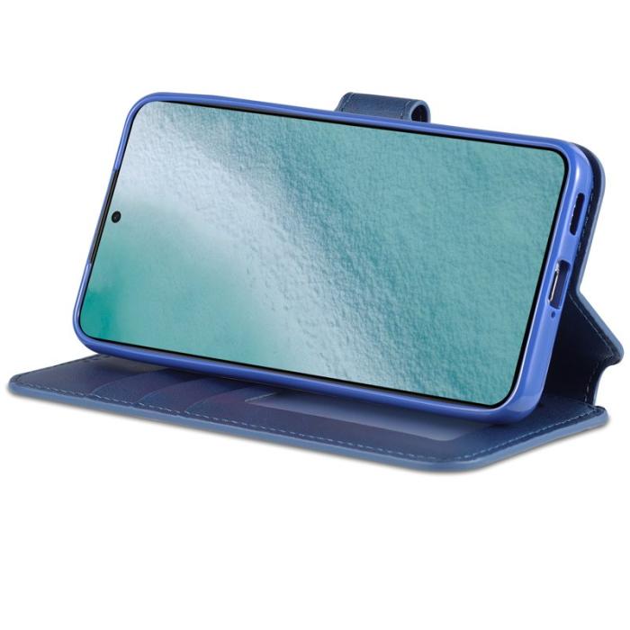 AZNS - AZNS Samsung Galaxy S22 5G Plånboksfodral Konstläder - Blå