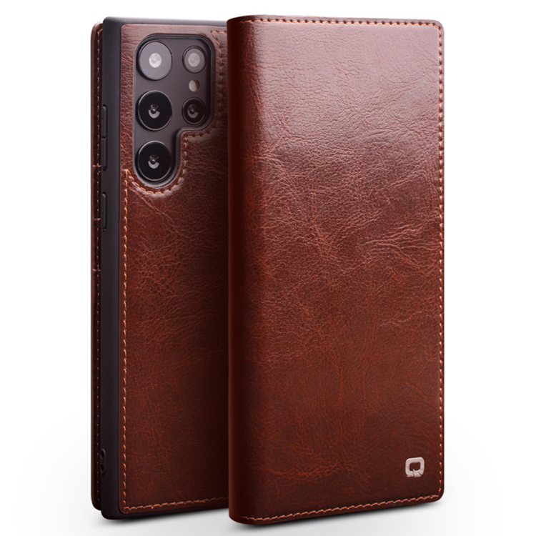 QIALINO Galaxy S22 Ultra Plånboksfodral Äkta Läder | 2353 | AlltMobil