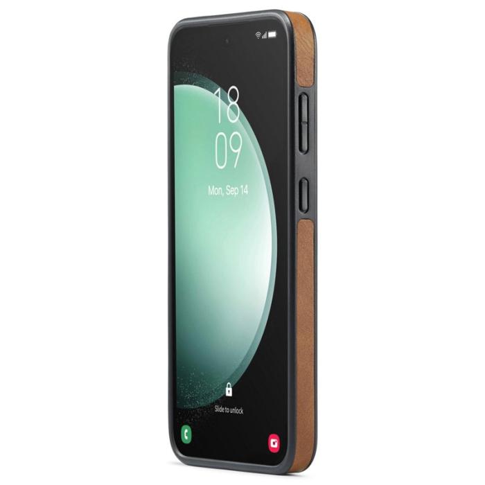 DG.MING - DG.MING Mobilskal till Samsung Galaxy S24 FE Anti-Drop Läder Brun