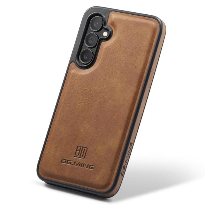 DG.MING - DG.MING Mobilskal till Samsung Galaxy S24 FE Anti-Drop Läder Brun