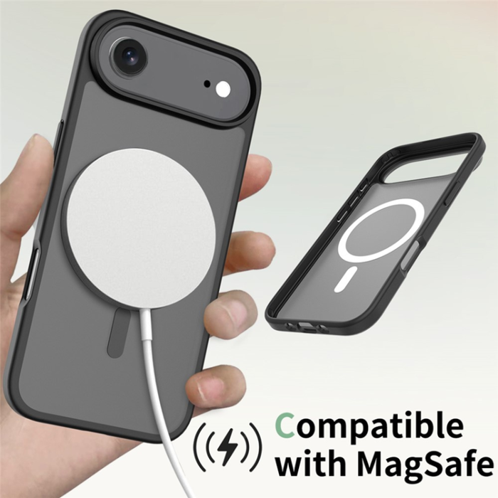 A-One Brand - iPhone Air Mobilskal MagSafe Acrylic Skin Touch - Svart
